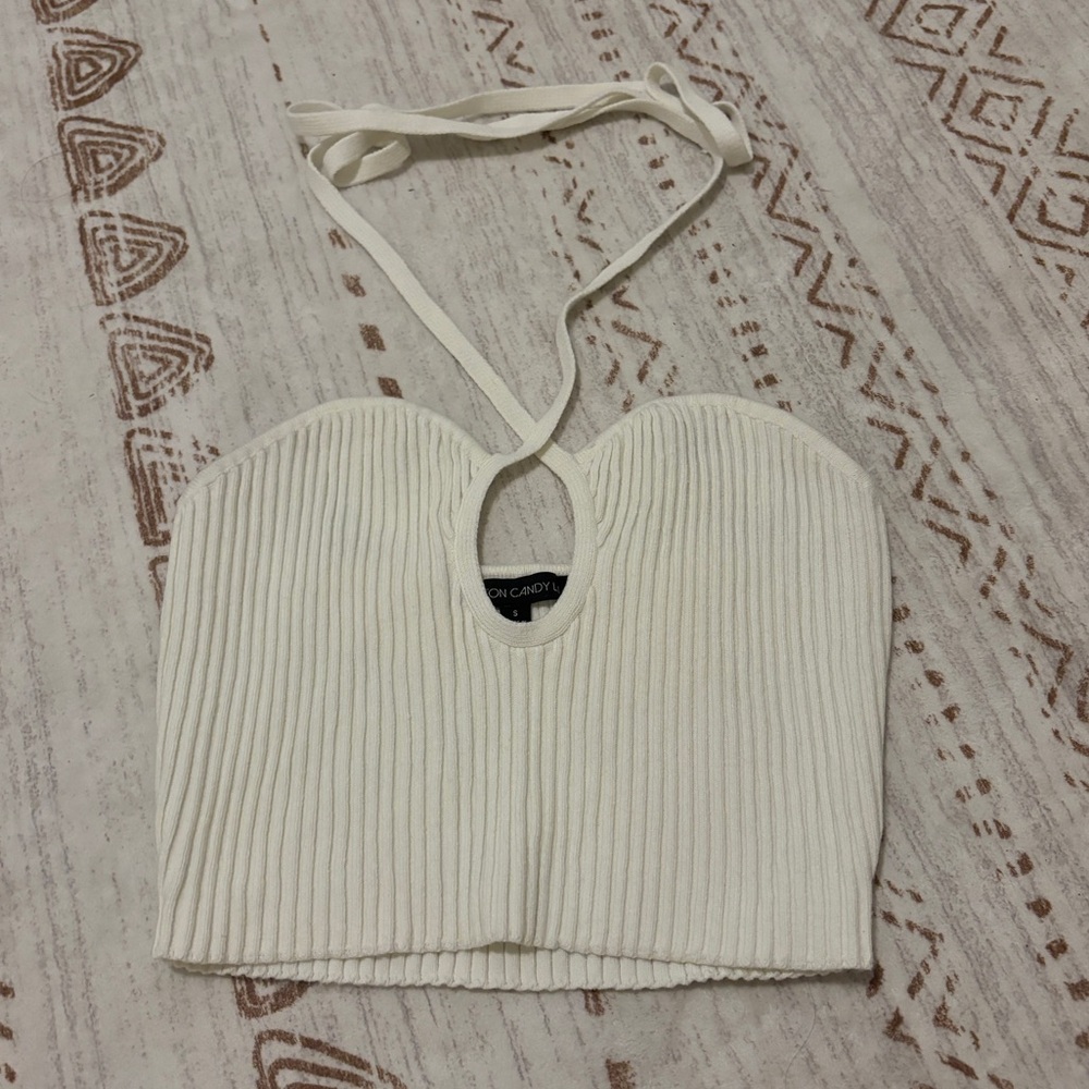 White halter top size S